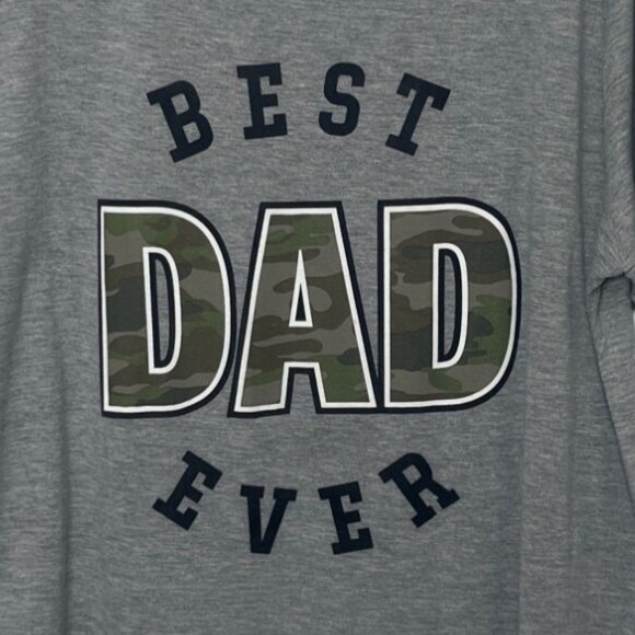 Mission Ridge Graphic Tshirt Mens Large Gray Best Dad Ever - Picture 5 of 6